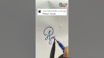 stylish name | Aiman | sk cursive art | how to make a stylish name | stylish signature