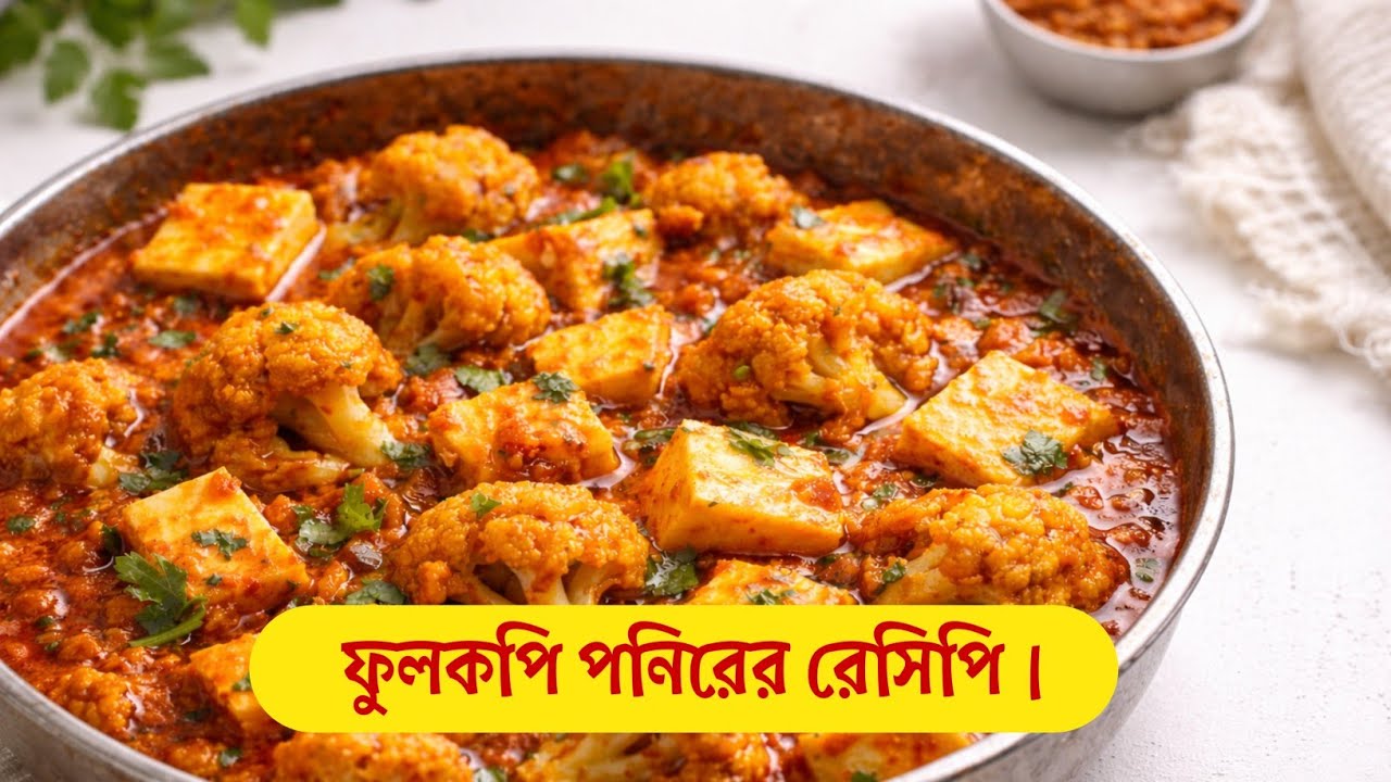ফুলকপি পনিরের রেসিপি | একবার খেলে বারবার ইচ্ছা হবে | Bengali Style Phulkopi Paneer Curry