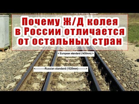 ШИРИНА ЖЕЛЕЗНОДОРОЖНОЙ КОЛЕИ В РОССИИ И ДРУГИХ СТРАНАХ.  ИСТОРИЯ ЖЕЛЕЗНЫХ ДОРОГ #1