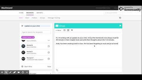 How I used Parentlink/Blackboard Today