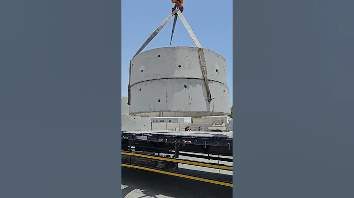 Precast soakaway rings loading. #construction #precast #artbeton