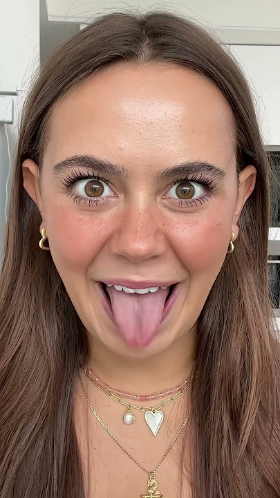 I have something on my tongue #girls #shorts