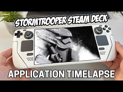 Steam Deck Stormtrooper - Applying White Cover Skin From Dbrand (TIMELAPSE)