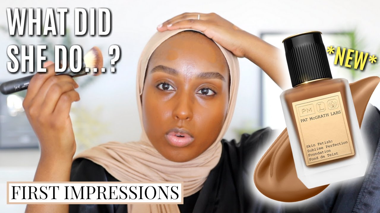 *NEW* $68 PAT MCGRATH Sublime Perfection Foundation on DARK SKIN | Aysha Harun