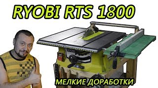 Циркулярная пила Ryobi RTS1800, мелкие доработки которые упрощают работу.