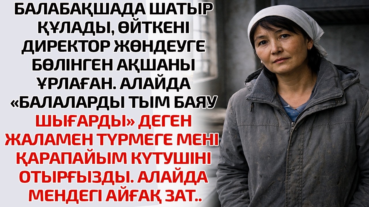 БАЛАБАҚШАДА ШАТЫР ҚҰЛАДЫ, ӨЙТКЕНІ ДИРЕКТОР ЖӨНДЕУГЕ БӨЛІНГЕН АҚШАНЫ ҰРЛАҒАН. АЛАЙДА «БАЛАЛАРДЫ ТЫМ
