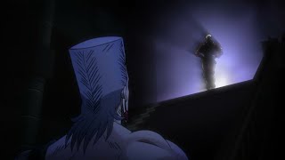 Dio puts Polnareff down the stairs (BTS)