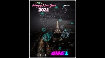 Happy New Year 2021 status video editing tutorial | New Year 2021 avee player template download
