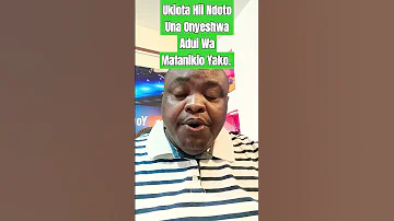 Ndoto Inayo Kufichulia Adui Wa Mafanikio Yako 