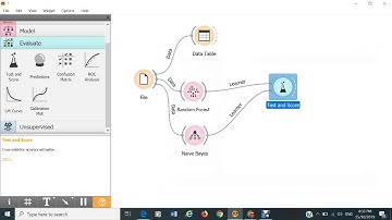 Classification in Orange(RandomForest_NaiveBayes)