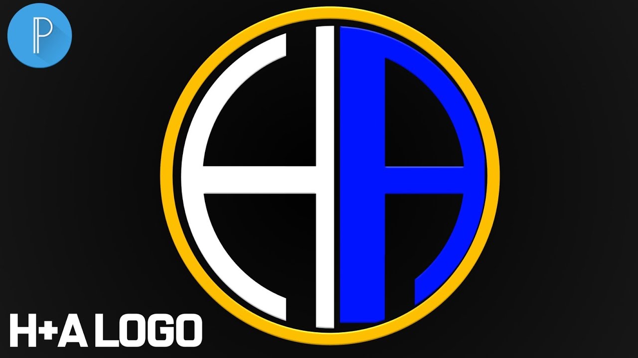 H A LOGO DESIGN IN PIXELAB | PIXELAB TUTORIALS | HARI EDITING TUTORIALS