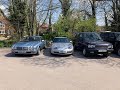 Driving a p38 range rover through the lincolnshire wolds with an xjr6 and a 911