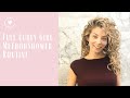 Full Curly Girl Method Shower Routine with Roping Application of Products and Finger Curling