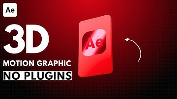 Perfectly 3D Motion Graphics in After Effects (NO Plugins) After Effects 3D Tutorial