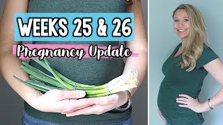 WEEKS 25 &amp; 26 PREGNANCY UPDATE | New Cravings! | Jessica Elle