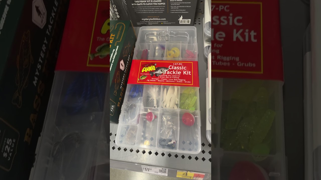 The $100 Walmart starter fishing kit. 