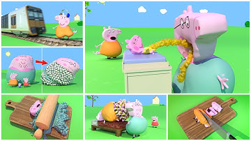 Peppa Pig Parodies - The BEST of Peppa pig funny animations! V2 - Not For Kids!