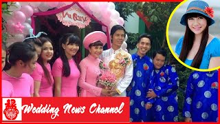 Đám cưới diễn viên Sỹ Toàn và MC Ngọc Tiên đậm chất miền quê...