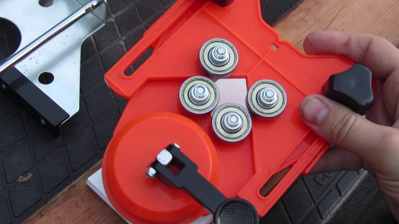 how to cut ceramic tile using diamond drill bits / thinkwork quick review - YouTube