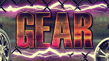GEAR 3D Text Editable Photoshop | FREE PSD Style 5