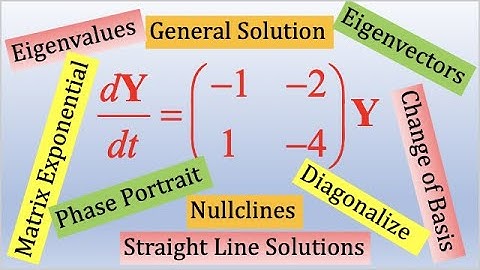 Tour de Force of a Linear System: Eigenvalues, Eigenvectors, General Solution, Phase Portrait, Etc..