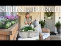 Spring front porch refresh and garden clean up 