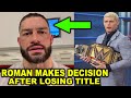 Roman reigns makes decision after losing title to cody rhodes at wrestlemania 40  wwe news