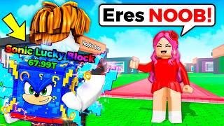 Fingí ser NOOB y Usé LUCKY BLOCK OP (0.01%)