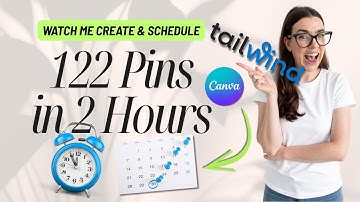 Watch me Create & Schedule 122 Pinterest Pins in 2 Hours | Tailwind for Pinterest Tutorial