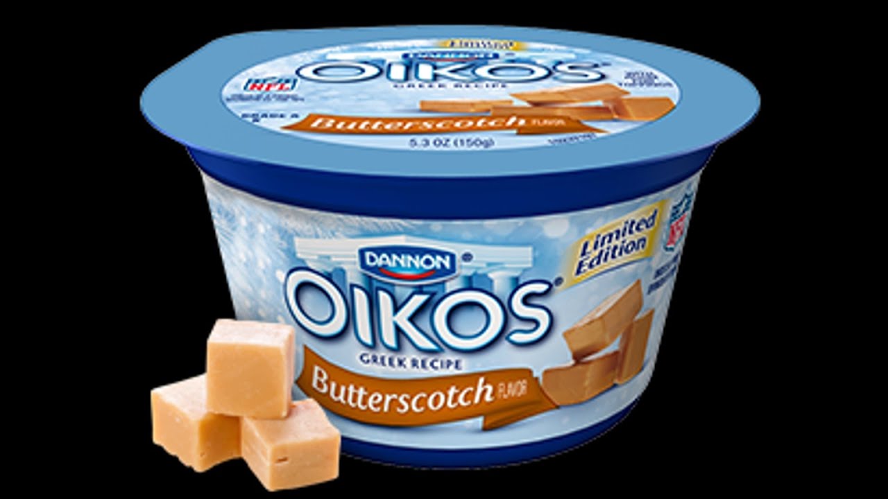 WE Shorts Dannon Oikos Butterscotch & Chobani Greek Yogurt Concord