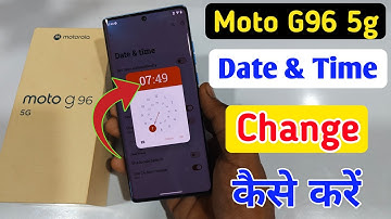 How to set date and time in Moto G96 5g/Moto G96 5g me time set kaise change kare | date setting