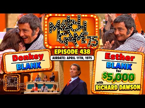 Match Game 75 (Episode 438) (4-11-1975) ("My Zipper Is Broken?") (Donkey BLANK) (UPGRADE)