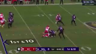 Lamar Jackson 30 Yard Touchdown Pass to Zay Flowers | Chiefs vs Ravens | 2024 AFC Championship
