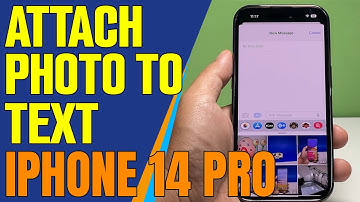 How To Attach A Photo To A Text Message On Apple iPhone 14 Pro