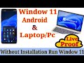 How To Run Windows11 Online On Android/Pc/Laptop | Windows11 Run Without Setup/Install | Windows11