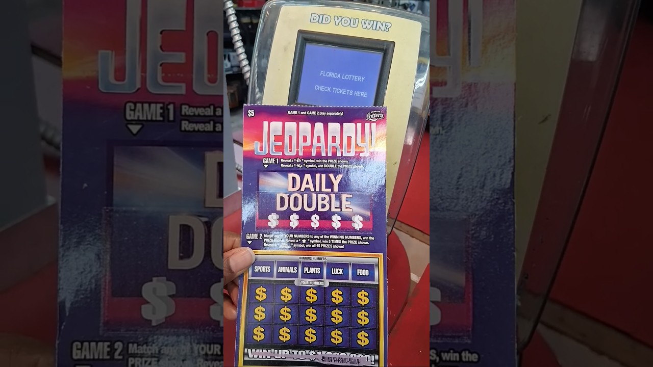 Jeopardy game ticket