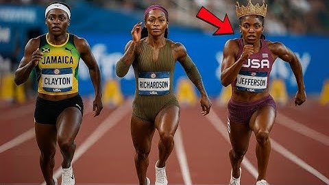 🚨OMG🚨 MELISSA JEFFERSON🔥 DESTROYS SHA'CARRI RICHARDSON, JULIEN ALFRED & TINA CLAYTON IN 100M RACE.