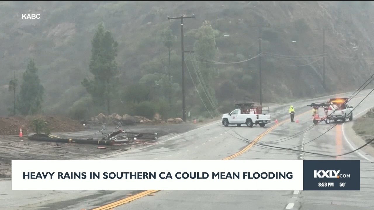 Heavy rains in Southern California could mean flooding - YouTube