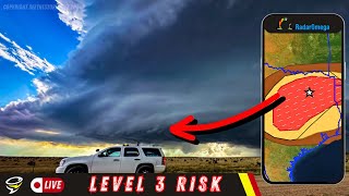 🟥 LEVEL 3 SEVERE WEATHER: Big Hail for Texas! Live Storm Chaser