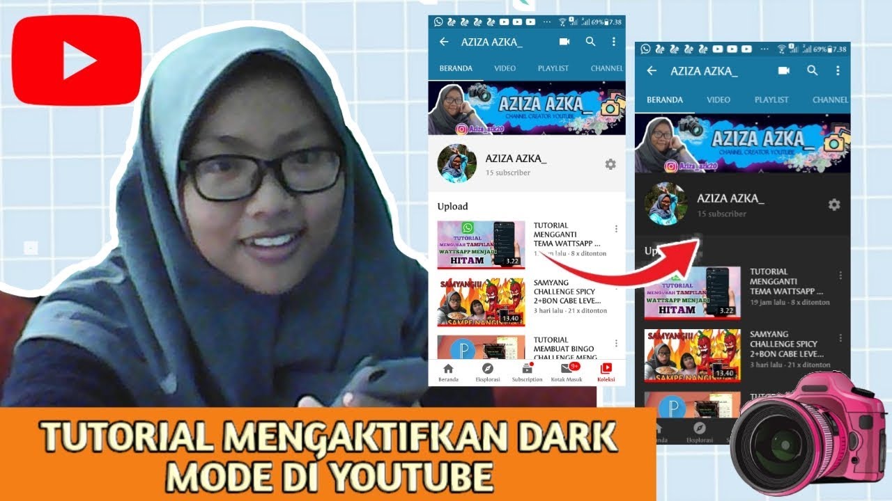 TUTORIAL MENGAKTIFKAN DARK MODE DI YOUTUBE - YouTube