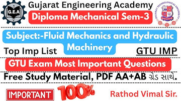 💥FMHM GTU IMP 2025🔥| Diploma Mechanical Sem-3💯| GTU Top IMP Questions List📚Free PDF સાથે#gtuimp2025 