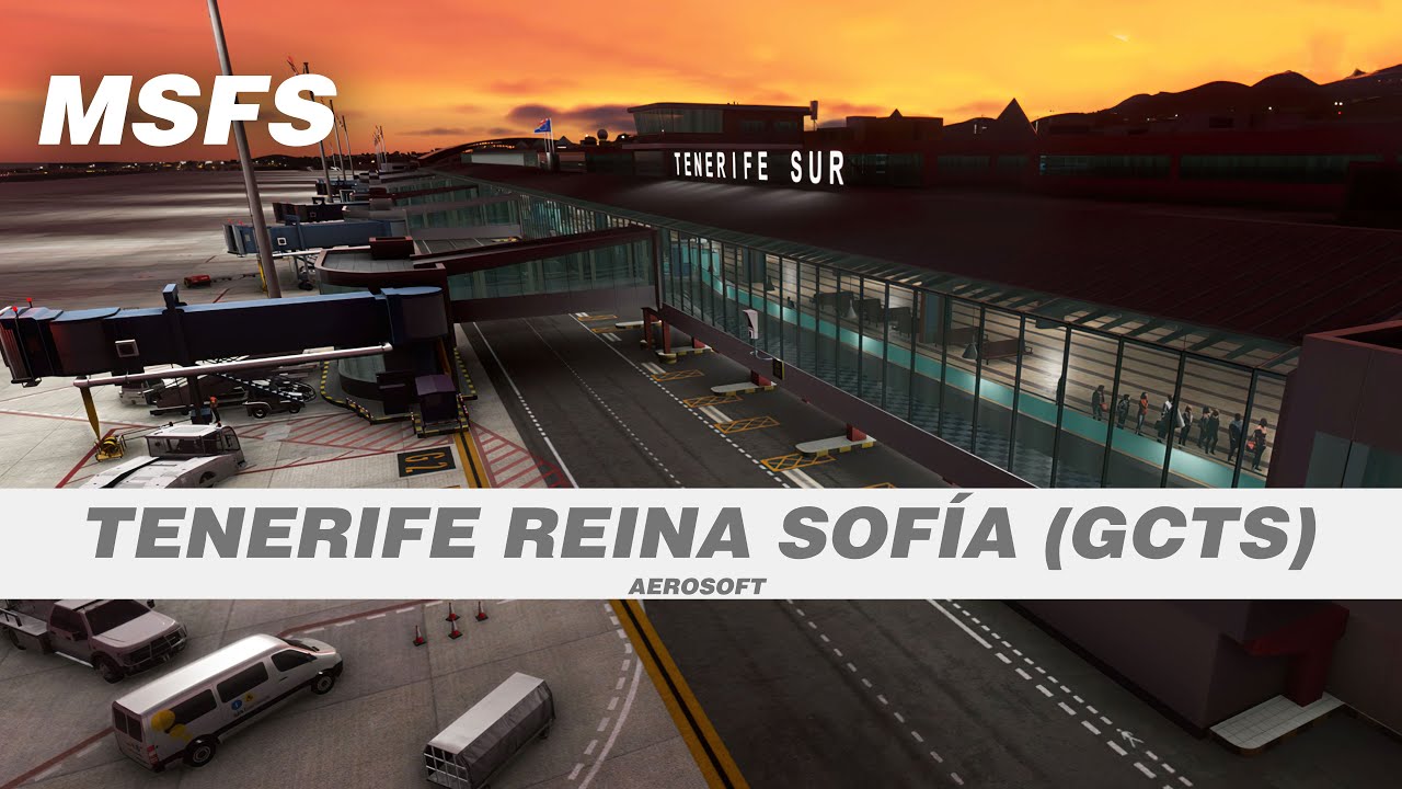Tenerife Sur Reina Sofía Airport (GCTS) Scenery for MSFS by Aerosoft