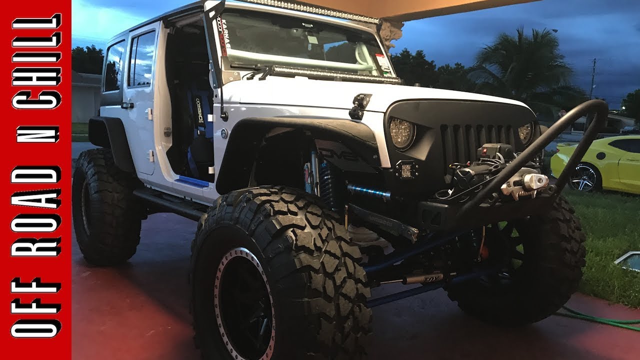 Night Jeep Wrangler Meet in Miami Jeep Show YouTube