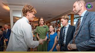 Champion Jannik Sinner meets Their Royal Highnesses The Prince & Princess of Wales | Wimbledon 2026