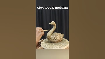 How to make duck with clay