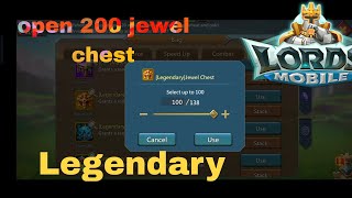 lords mobile 200 jewel chest opening #lordsmobile #lordsmobilef2p #rallytrap