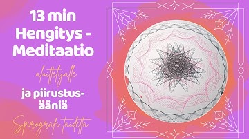 Spirograph Guided Meditation Art Vlog - Breathing -  Binaural beats and ASMR Drawing for Sleep 🌙