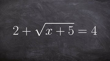 Learn How to Solve Radical Equations and Check Your Answer