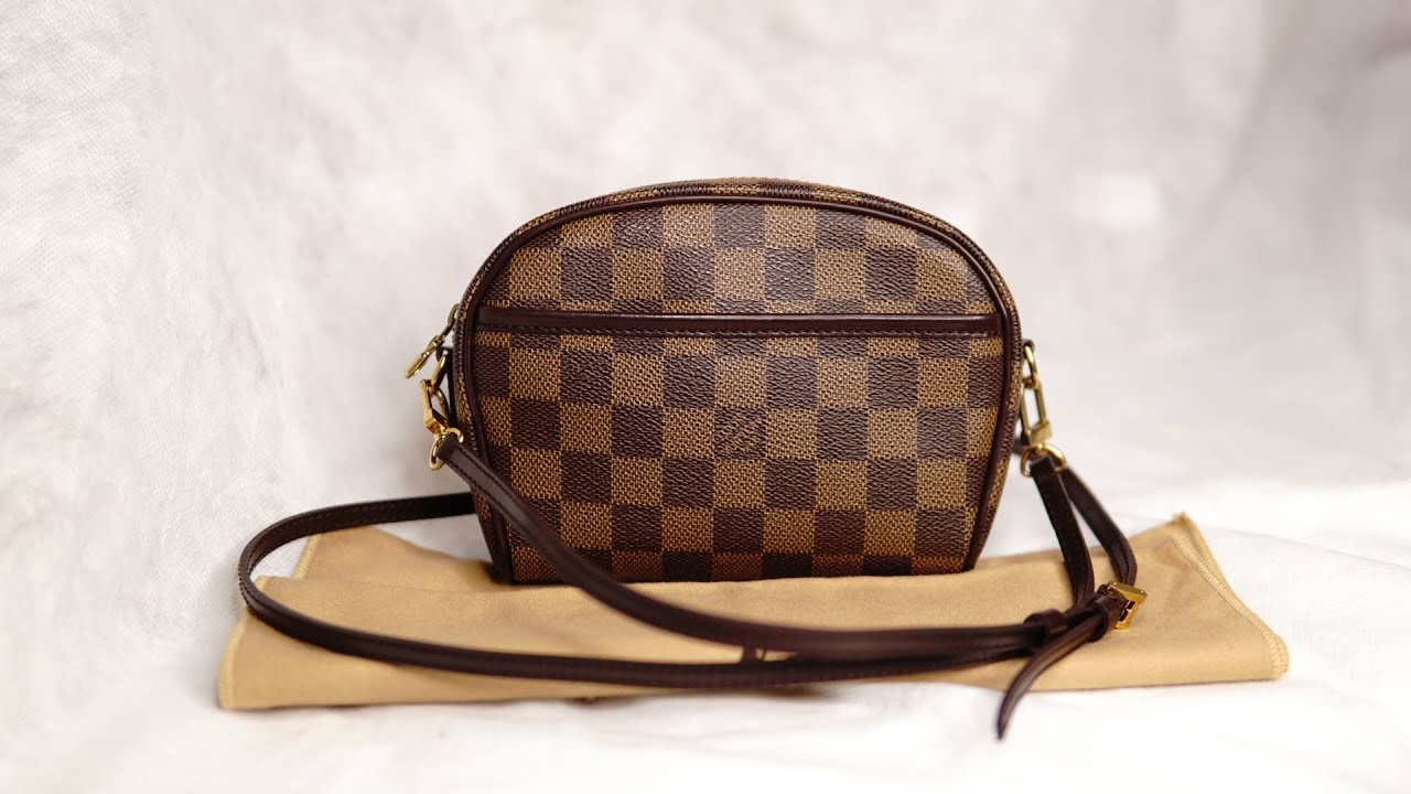 Louis Vuitton Brown Damier Ebene Ipanema Pochette Leather Cloth Pony-style  calfskin ref.197593 - Joli Closet