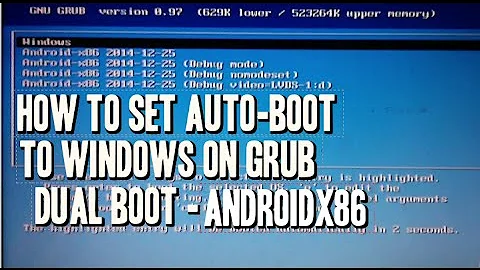 Androidx86 Automatically boot Windows on Grub dual boot